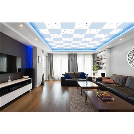 แผ่นฝ้ายิปซัม GYPROC โปรคลีน คัลเลอร์ 60X60X0.8 ซม. สีฟ้านภา (แพ็ก 10 ชิ้น)_1