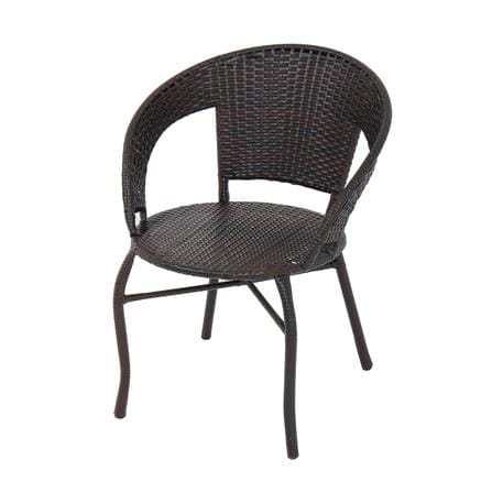 ชุดสนามหวายเทียม 2 ที่นั่ง ME LIVING RATTAN สีน้ำตาล_4