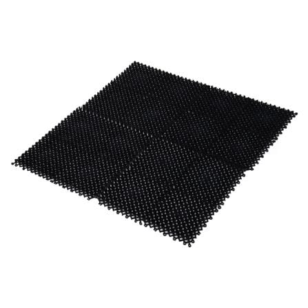 พรมเช็ดเท้าดักฝุ่น HOME LIVING STYLE JOINT 29X29 ซม. สีดำ_1