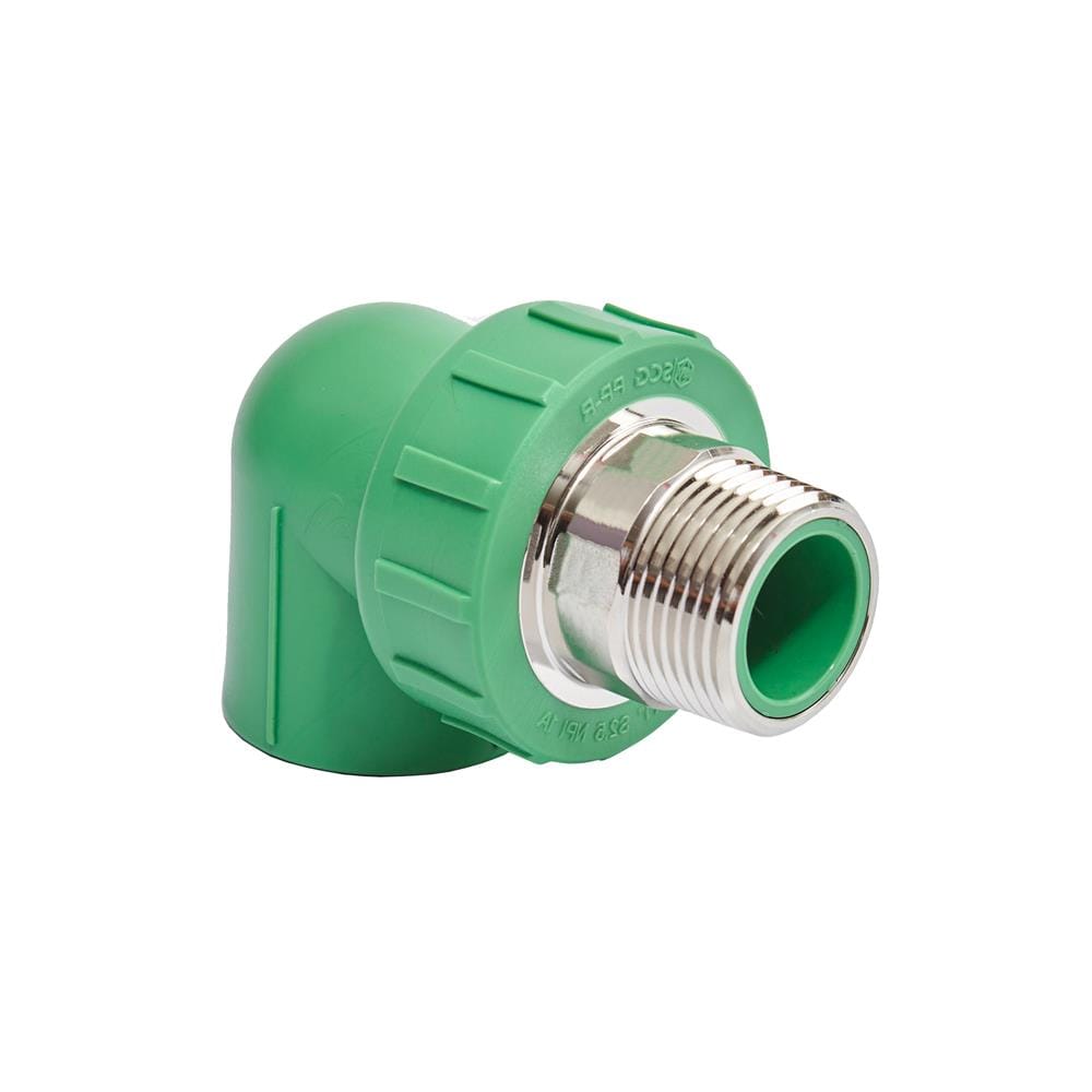ข้องอ 90 องศา เกลียวนอก PP-R SCG 3/4 นิ้ว สีเขียว