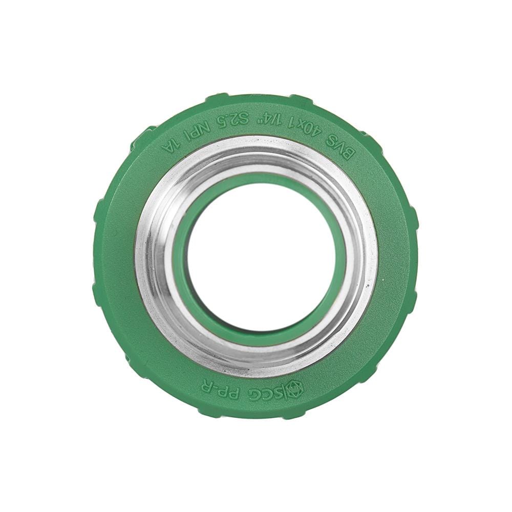 ข้อต่อตรงเกลียวนอก PP-R SCG 1/2 นิ้ว สีเขียว