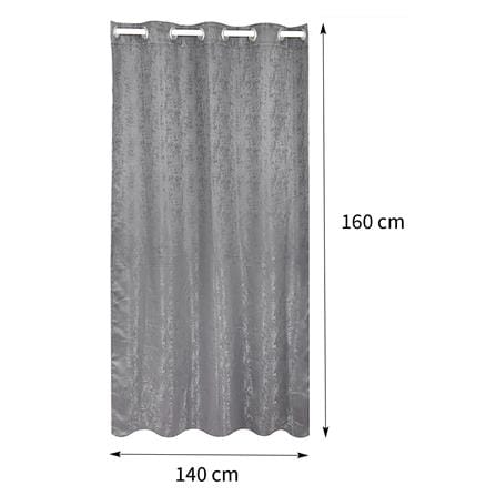 ผ้าม่าน EYELET HOME LIVING STYLE RIGO UV 140X160 ซม. สีเทา_6
