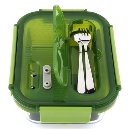 กล่องอาหารแก้วแบ่งช่อง 0.95 ลิตร SUPER LOCK_2