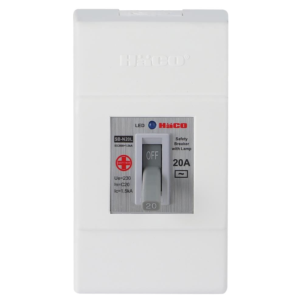 เซฟตี้เบรกเกอร์พร้อมกล่อง 20 แอมป์ 1 เฟส HACO SB