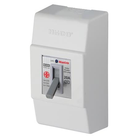 เซฟตี้เบรกเกอร์พร้อมกล่อง 20 แอมป์ 1 เฟส HACO SB_1