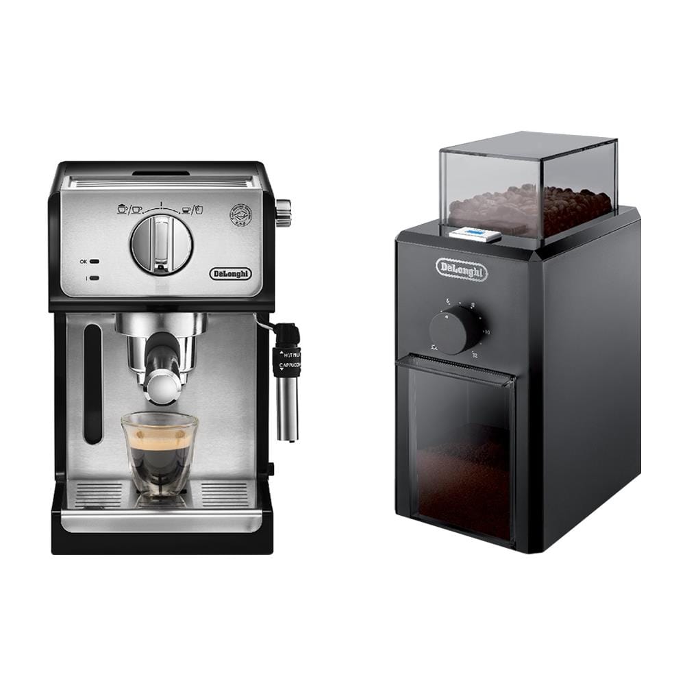 ชุดเซ็ตเครื่องชงกาแฟแรงดัน+เครื่องบดกาแฟ DELONGHI ECP35.31+KG79