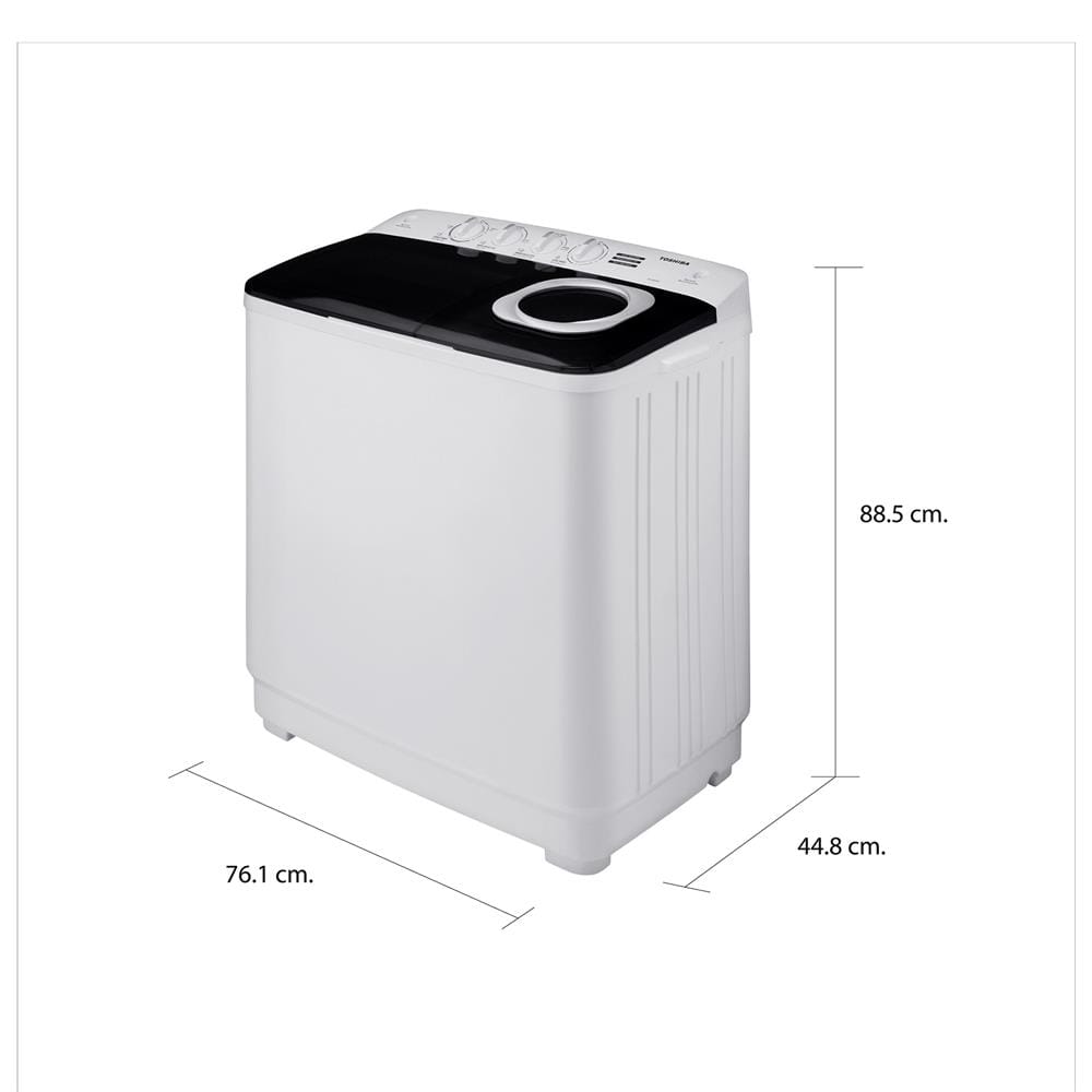เครื่องซักผ้า 2 ถังฝาบน TOSHIBA VH-H85MT 7.5 กก.
