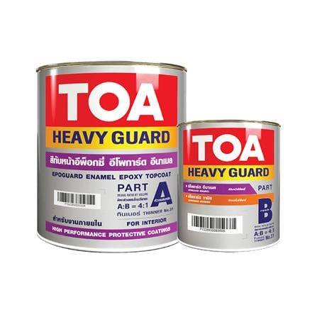 สีงานอุตสาหกรรม TOA EPOGUARD A+B #1013 สีขาว 1 แกลลอน_0
