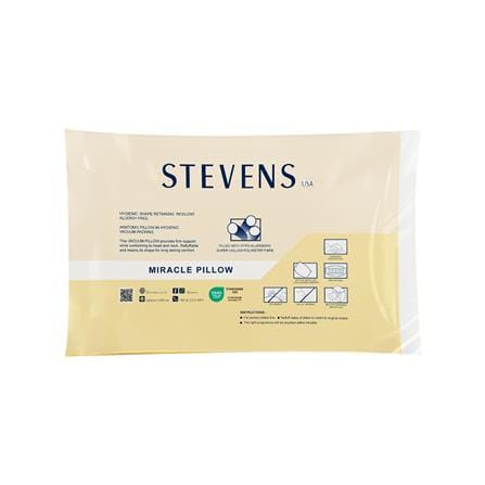 หมอนหนุนสุญญากาศ ใยสังเคราะห์ STEVENS 19x29 นิ้ว สีขาว_1
