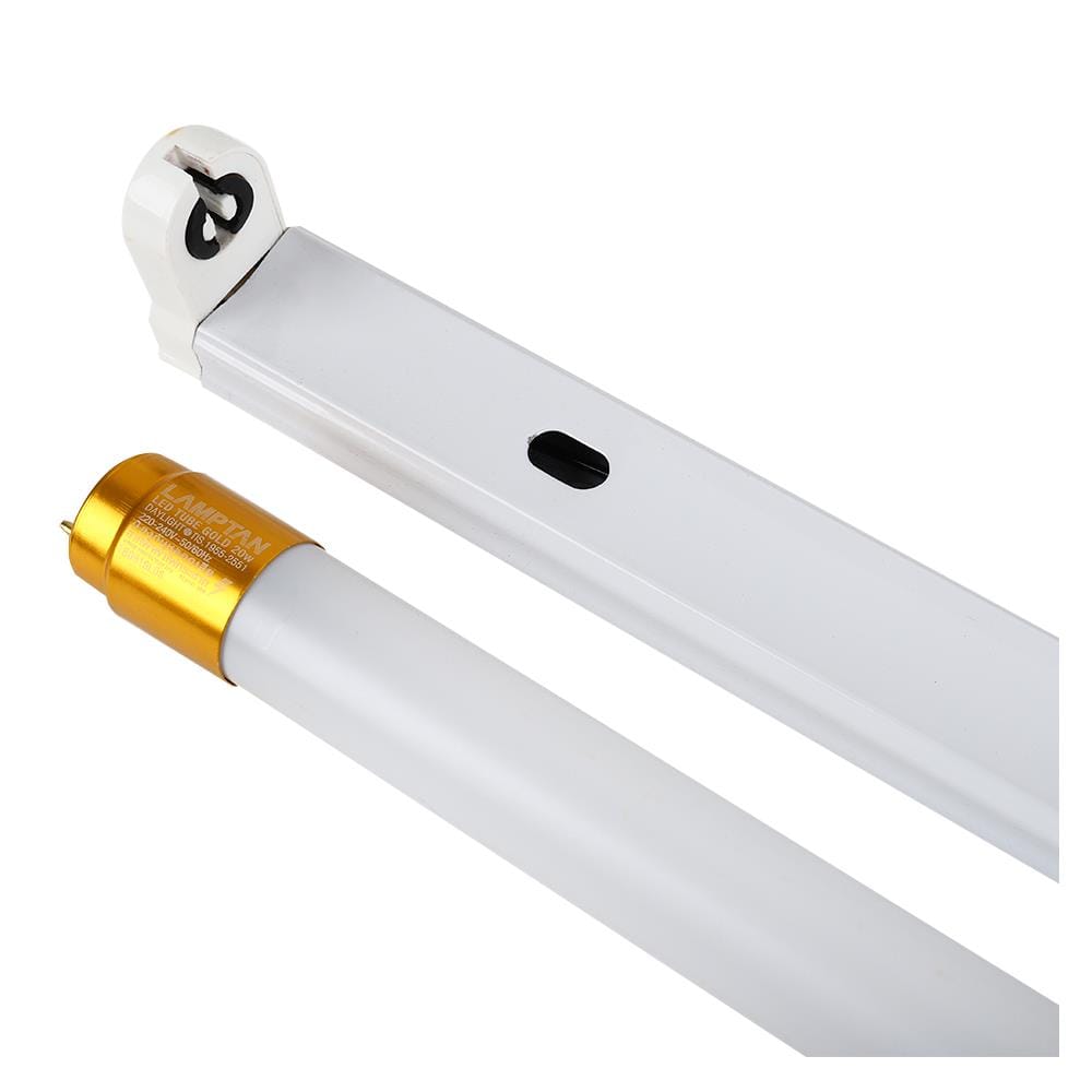 ชุดรางนีออน LED LAMPTAN LED SETRONIC GOLD 20 วัตต์ DAYLIGHT โลหะ/แก้ว สีขาว