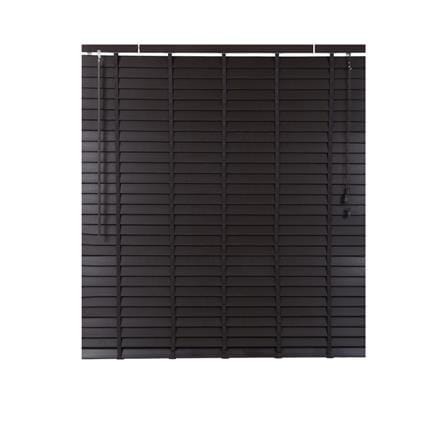 มู่ลี่ PVC HOME LIVING STYLE FAUX WOOD 120X130 ซม. สีน้ำตาลเข้ม