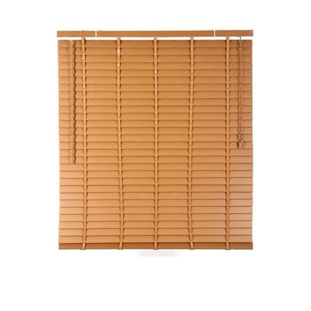 มู่ลี่ PVC HOME LIVING STYLE FAUX WOOD 120X130 ซม. สีน้ำตาล