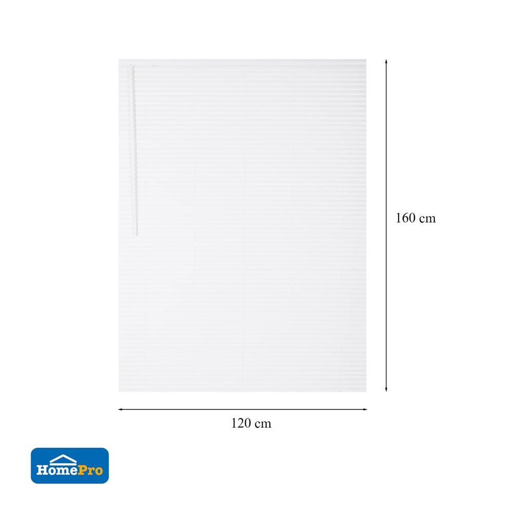 มู่ลี่ ไวนิล HOME LIVING STYLE CORDLESS 120X160 ซม. สีขาว