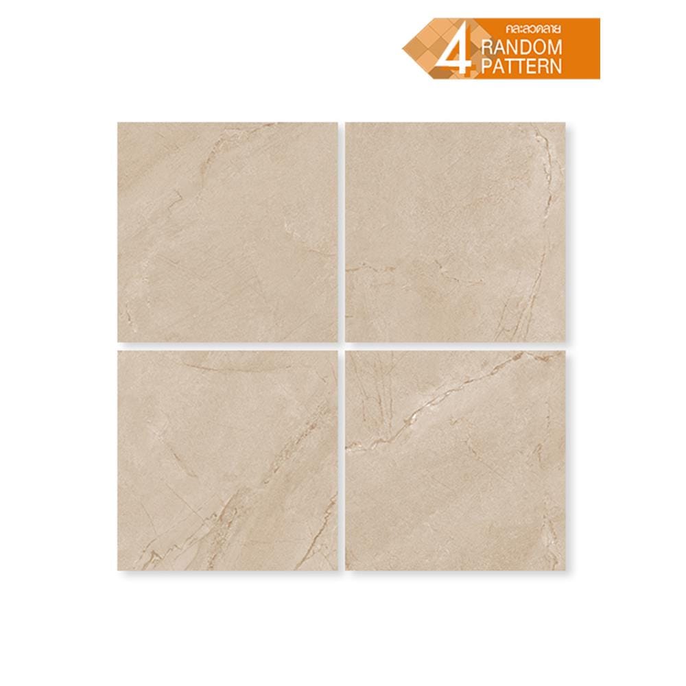 กระเบื้องพื้นพอร์ซเลน 60x60 ซม. CERGRES เรนาโต้ บราวน์ A 1.44 ตร.ม.