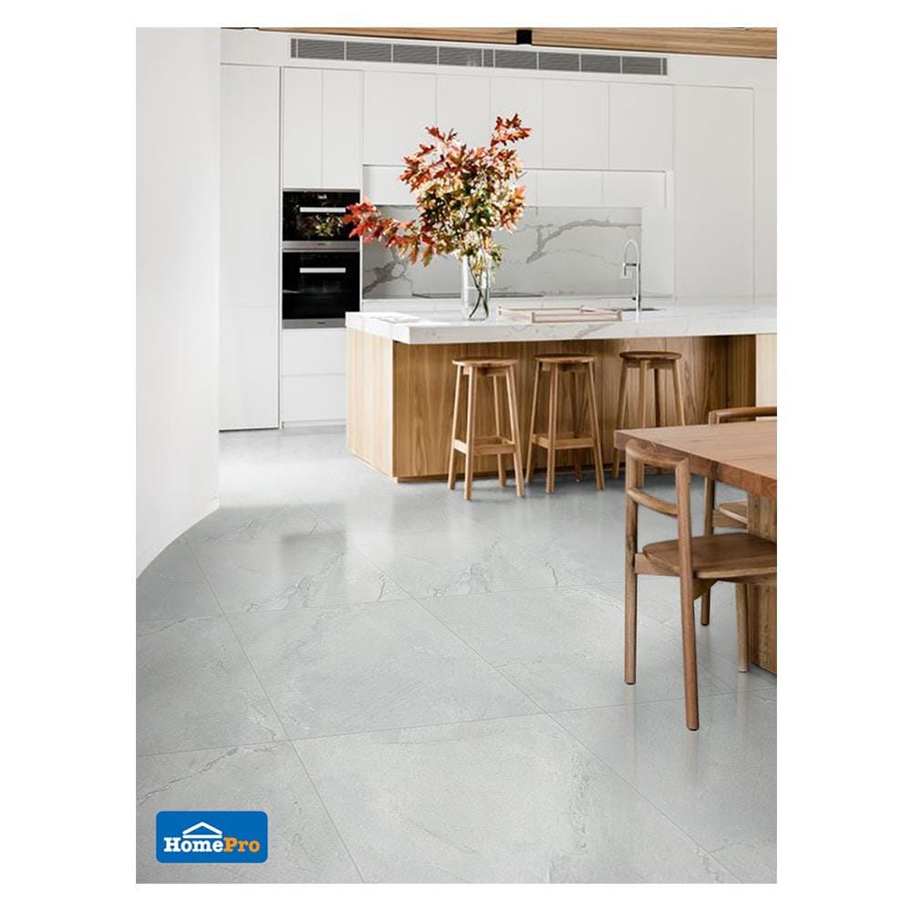 กระเบื้องพื้นพอร์ซเลน 60x60 ซม. CERGRES เรนาโต้ เกรย์ A 1.44M2