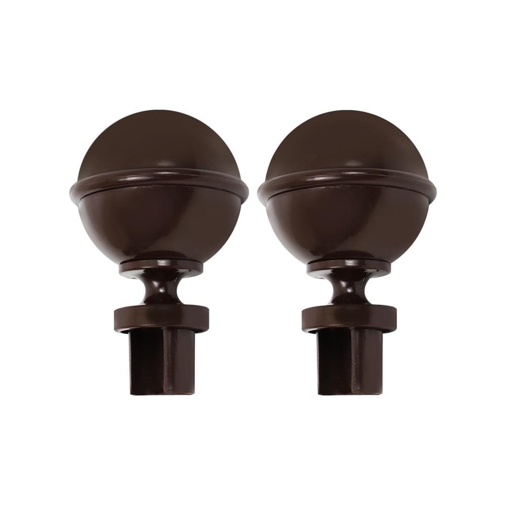 หัว-ท้ายรางม่าน HOME LIVING STYLE S2807-26 25 มม. สีโอ๊ค แพ็ก 2 ชิ้น