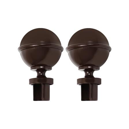 หัว-ท้ายรางม่าน HOME LIVING STYLE S2807-26 25 มม. สีโอ๊ค แพ็ก 2 ชิ้น_1