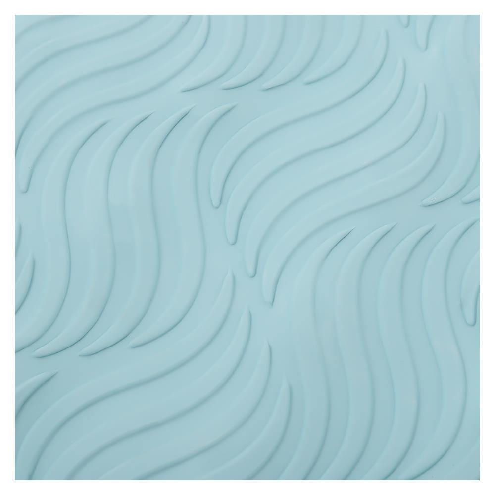 แผ่นตกแต่ง MOYA XJ0249-WAVE สีฟ้า