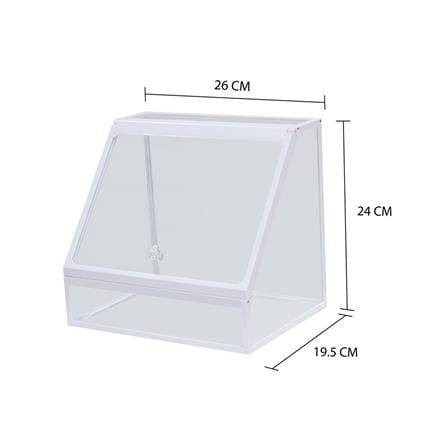 อุปกรณ์จัดเก็บเครื่องสำอาง STACKO W9002 26x19.5x24 ซม. สีขาว_4