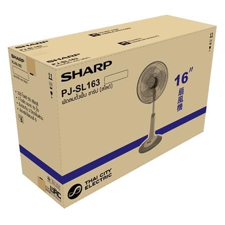 พัดลมสไลด์ 16 นิ้ว SHARP PJ-SL163JP สีชมพู_1