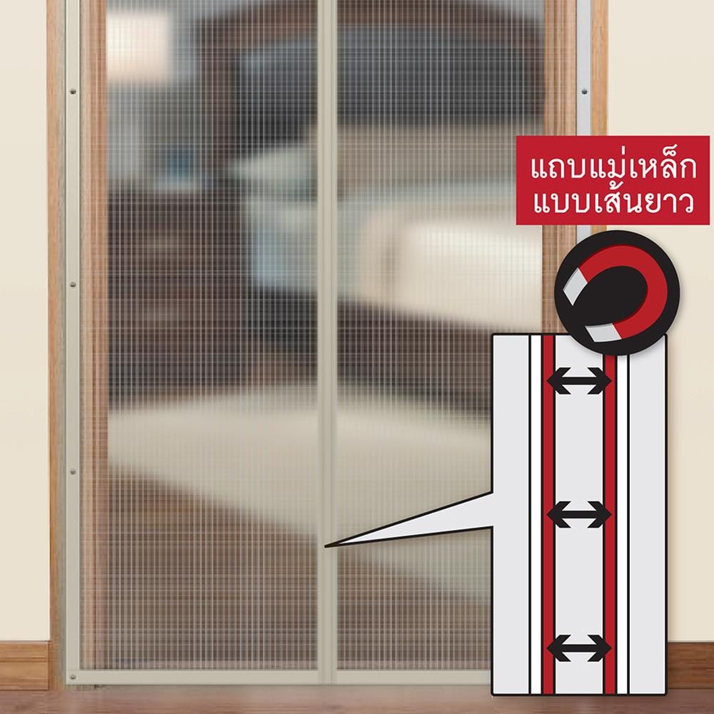 ม่านกันยุงและแมลง WSP MH/TK-50/BE 90X210 ซม.