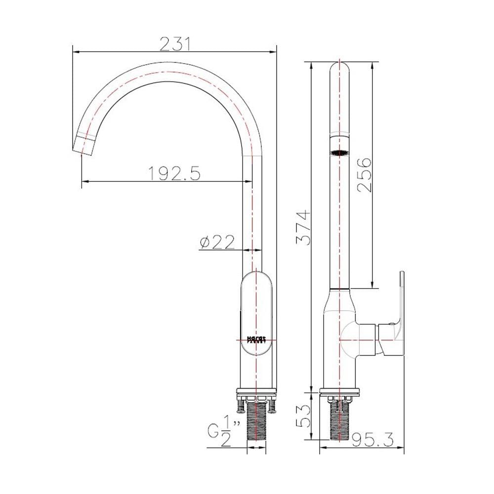 ก๊อกซิงค์เดี่ยว KARAT FAUCET KF-58-917-50
