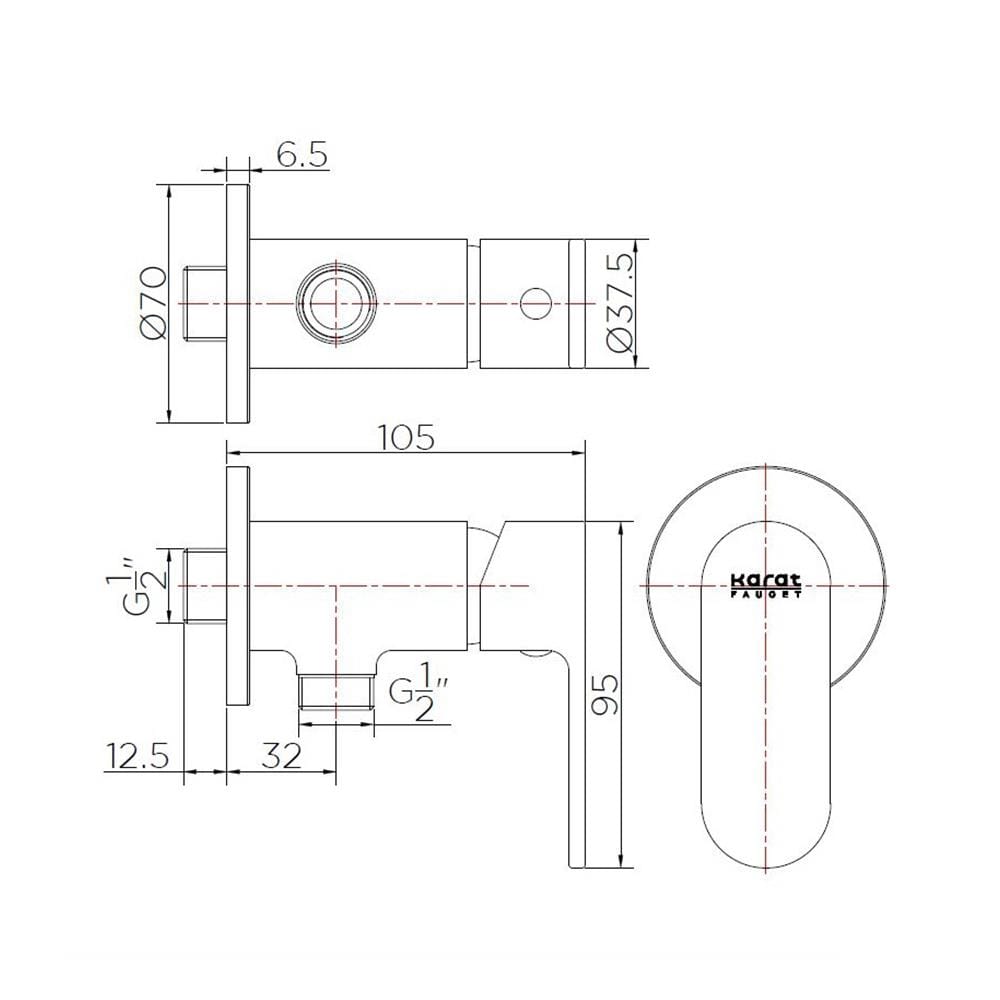 วาล์วฝักบัว KARAT FAUCET KF-58-870-50