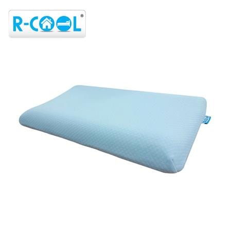 หมอนสุขภาพ เมมโมรี่โฟม R-COOL MEMORY FOAM BABE 29.5x49.5x10 ซม. สีฟ้า_0