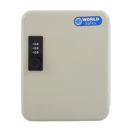 กล่องเก็บกุญแจนิรภัย WORLDSAFES KC-20 สีครีม_0