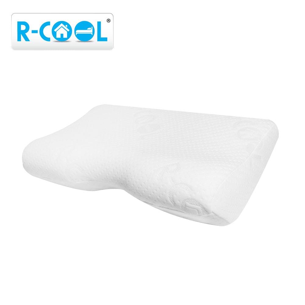 หมอนสุขภาพ เมมโมรี่โฟม R-COOL BUTTERFLY-L 64x32x12 ซม. สีขาว