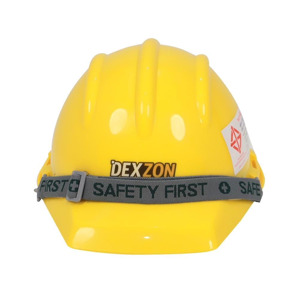 หมวกนิรภัย HDPE มาตรฐานมอก. DEXZON 2332 สีเหลือง