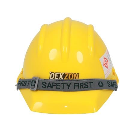 หมวกนิรภัย HDPE มาตรฐานมอก. DEXZON 2332 สีเหลือง_1