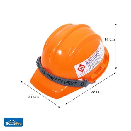 หมวกนิรภัย HDPE มาตรฐานมอก. DEXZON สีส้ม_3