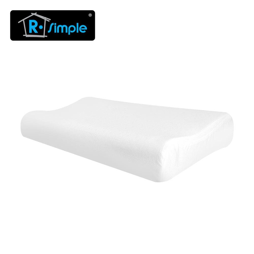 หมอนสุขภาพ ยางพารา R-SIMPLE SLOW 59x32x8.5 ซม. สีขาว