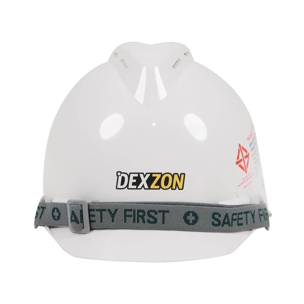หมวกนิรภัยพลาสติก ABS มาตรฐานมอก. DEXZON 2331 สีขาว