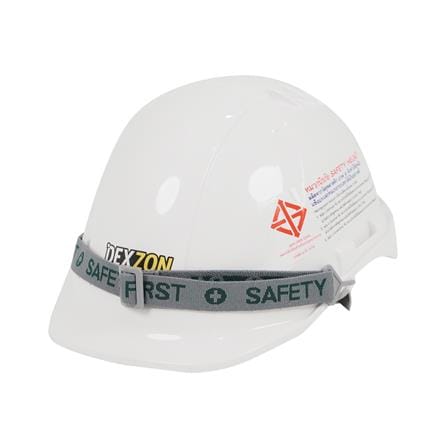 หมวกนิรภัยพลาสติก ABS มาตรฐานมอก. DEXZON 2330 สีขาว