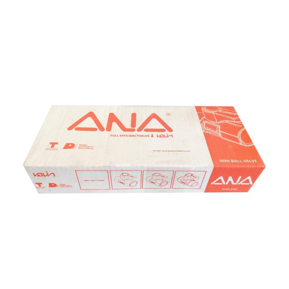 มินิบอลวาล์ว MM ANA 1/2 นิ้ว สีขาว
