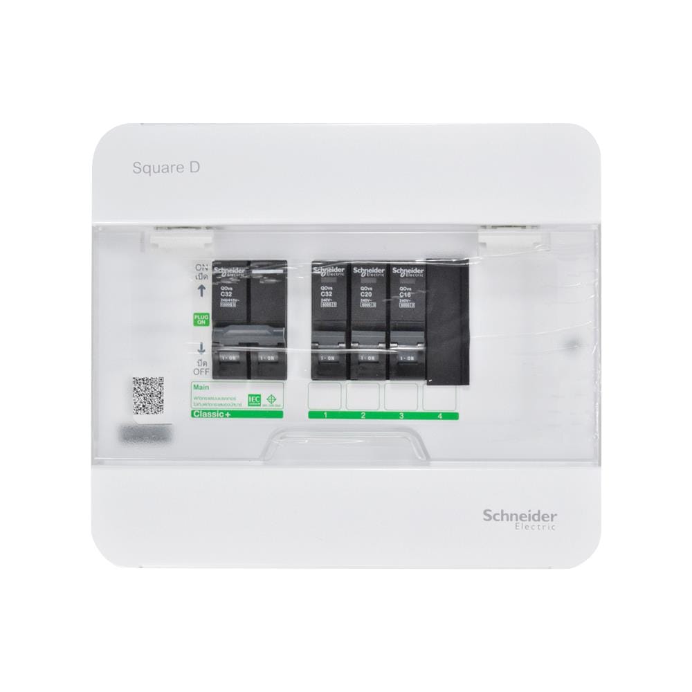 ชุดตู้คอนซูมเมอร์ยูนิต 4 ช่อง เมน 32 แอมป์ SCHNEIDER