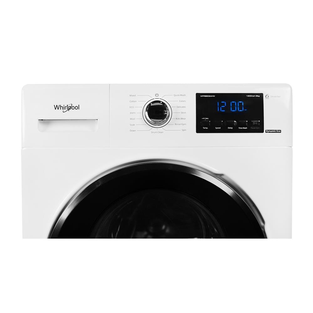 เครื่องซักผ้าฝาหน้า WHIRLPOOL WFRB802AJW TH 8 กก. 1200 RPM อินเวอร์เตอร์ + ขาตั้ง