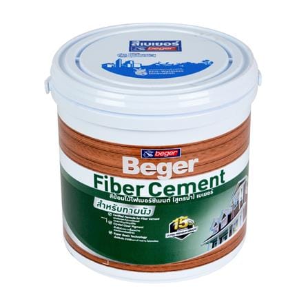 สีทาไม้ฝาไฟเบอร์ซีเมนต์ ชนิดเงา BEGER TEAK 1 แกลลอน