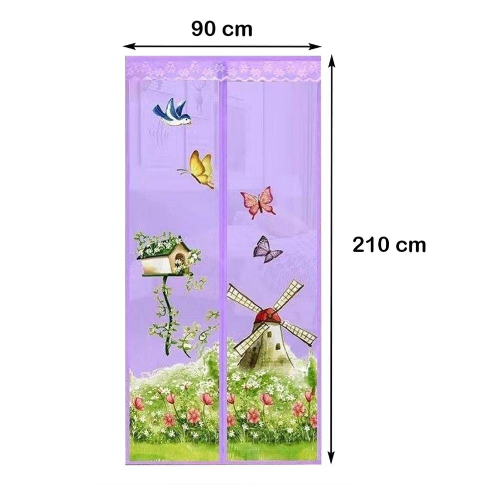 ม่านประตูมุ้ง ME LIVING WINDMILL PINK 90X210 ซม. สีชมพู