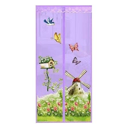 ม่านประตูมุ้ง ME LIVING WINDMILL PINK 90X210 ซม. สีชมพู_0