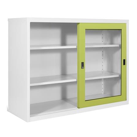 ตู้บานเลื่อนกระจก KIOSK KGD-4 4 ฟุต สีเขียว_1