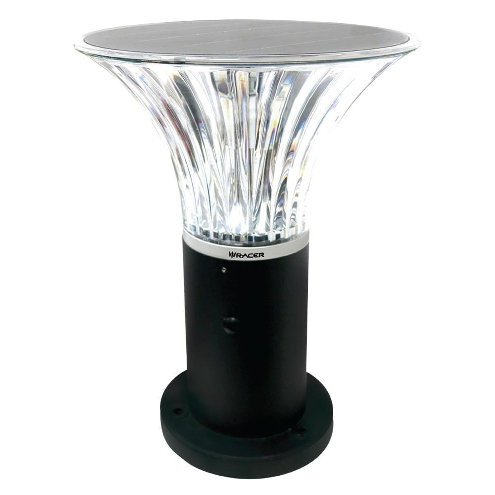 ไฟหัวเสา SOLAR LED RACER EMPIRE 3 วัตต์ DAYLIGHT สีดำ