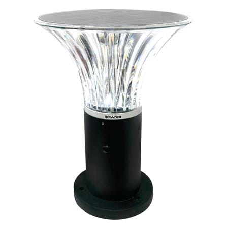 ไฟหัวเสา SOLAR LED RACER EMPIRE 3 วัตต์ DAYLIGHT สีดำ_0