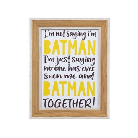 กรอบรูป HOME LIVING STYLE BATMAN 6x8 นิ้ว สีน้ำตาล_1
