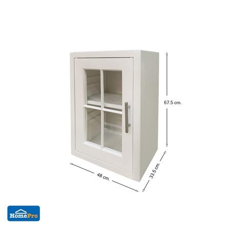 ตู้แขวนเดี่ยวกระจก CABIN PONTE 48x67.5 ซม. สีครีม_2