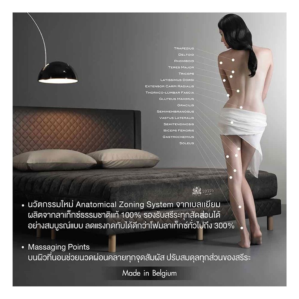 ที่นอนยางพารา 6 ฟุต LOTUS รุ่น NODIC