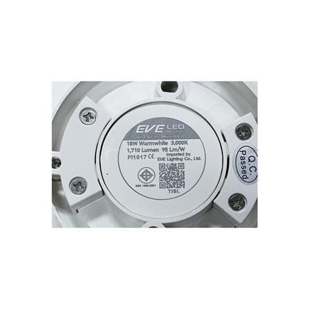 ดาวน์ไลท์ LED EVE LED571785 6 นิ้ว 18 วัตต์ WARM WHITE สีขาว_4