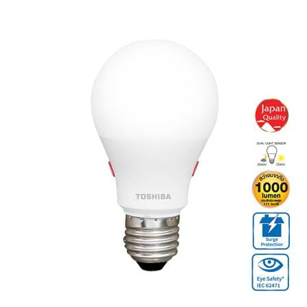 หลอด LED TOSHIBA SUNLIGHT SENSOR 9 วัตต์ WARM WHITE E27_0